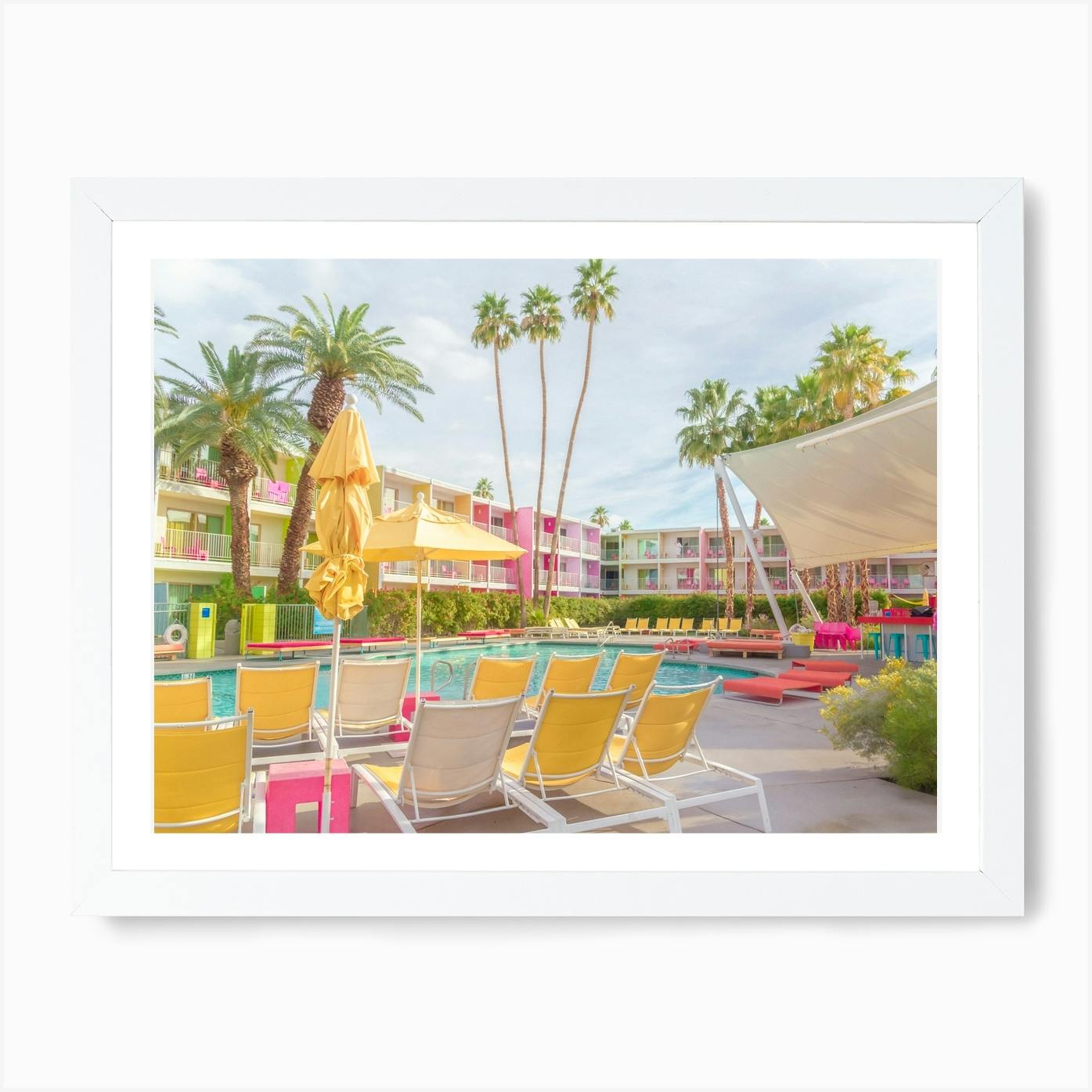 PALM SPRINGS Saguaro Hotel Picture Poster Print Sizes A5 to A0 **FREE DELIVERY